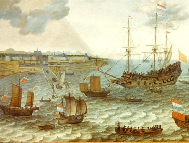 Batavia in 1649 by Adam Willaerts