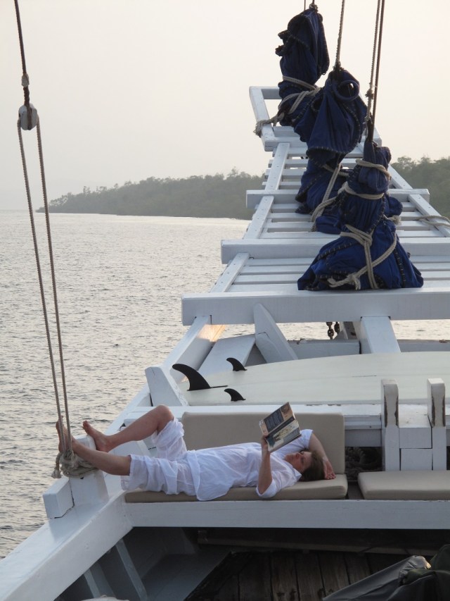 No watch, no shoes, no internet --- perfect