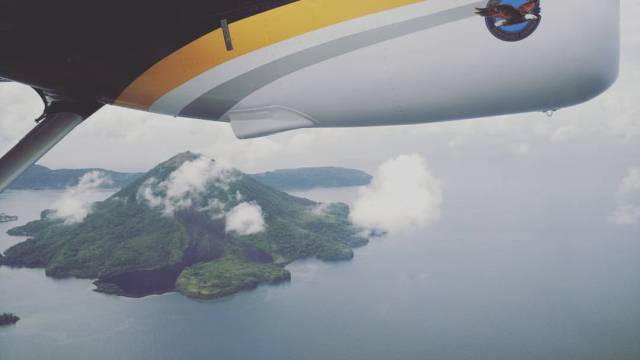 Flying over Gunung Api