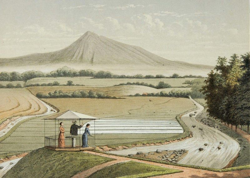 COLLECTIE_TROPENMUSEUM_Uitzicht_op_de_Pangerango_vanuit_de_plantentuin_in_Buitenzorg_TMnr_3728-812